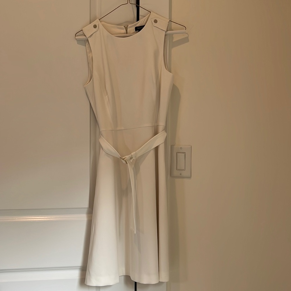 White House Black Market, White dress size 4.